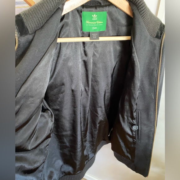Tournament edition suede detailed Adidas jacket size medium women’s - Picture 6 of 7